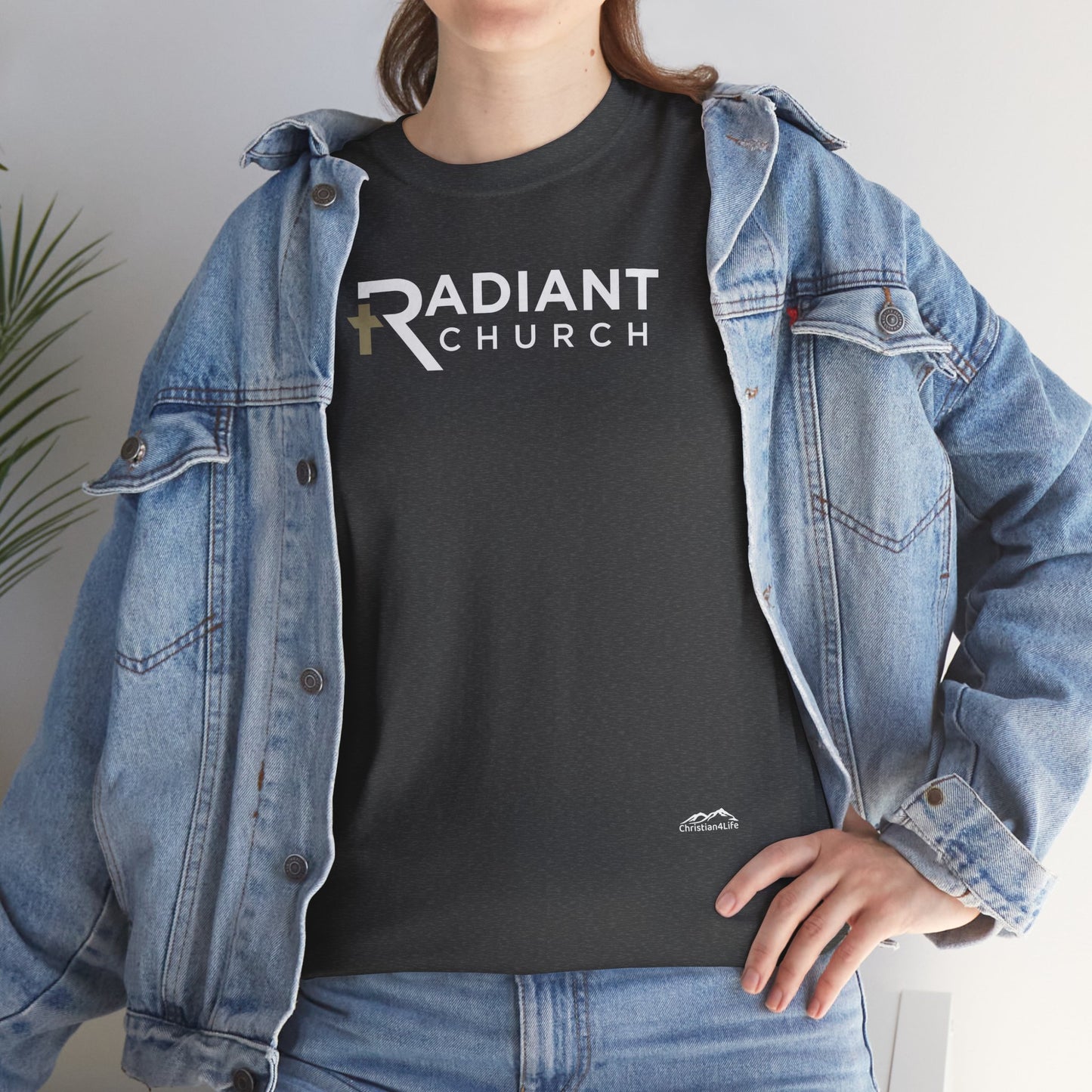 Radiant Church Unisex Cotton Tee | Comfortable Casual Wear, Faith-Based Apparel, Church Events, Gift for Believers, Everyday Style