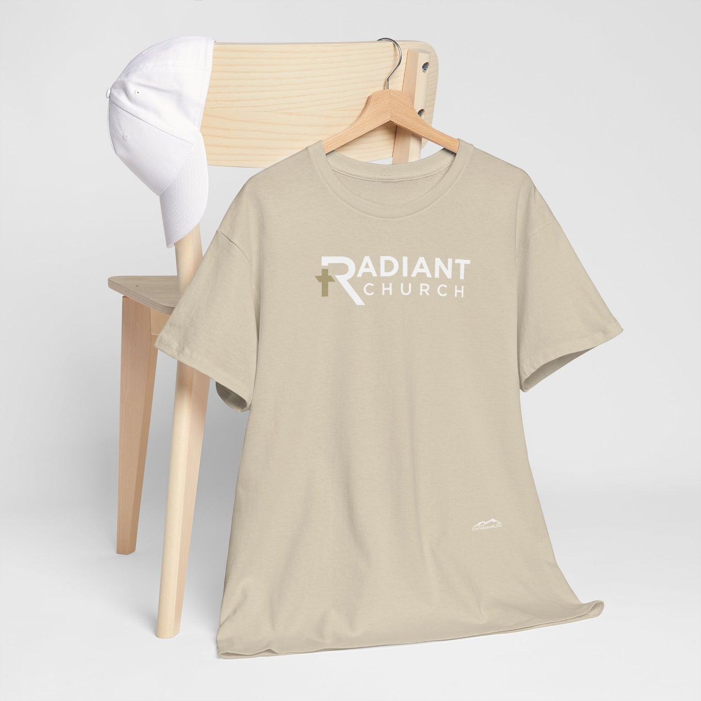 Radiant Church Unisex Cotton Tee | Comfortable Casual Wear, Faith-Based Apparel, Church Events, Gift for Believers, Everyday Style