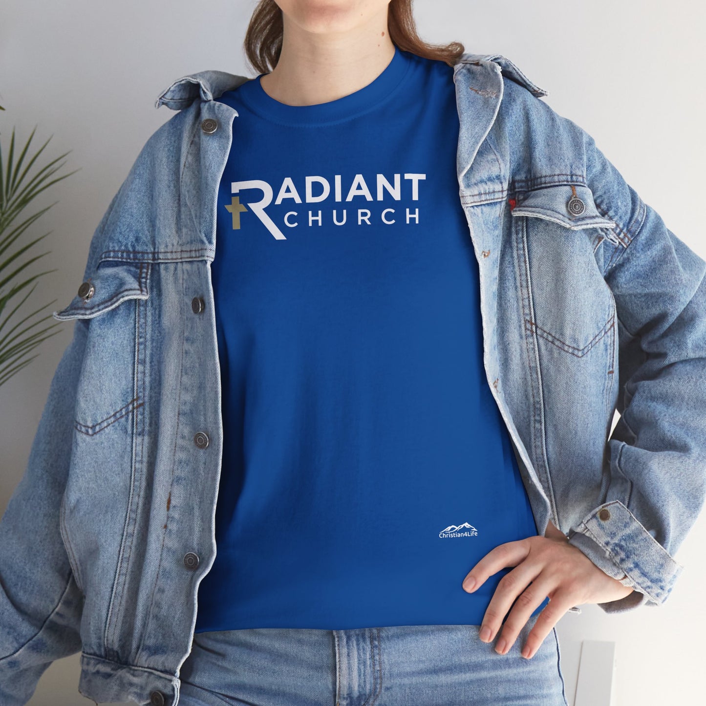 Radiant Church Unisex Cotton Tee | Comfortable Casual Wear, Faith-Based Apparel, Church Events, Gift for Believers, Everyday Style
