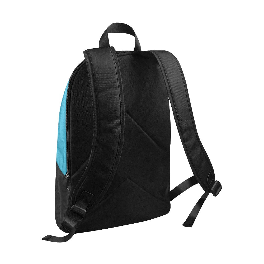 "Jesus Has My Back" Christian Backpack-Black Side Accent (Choose Green or Blue shades)