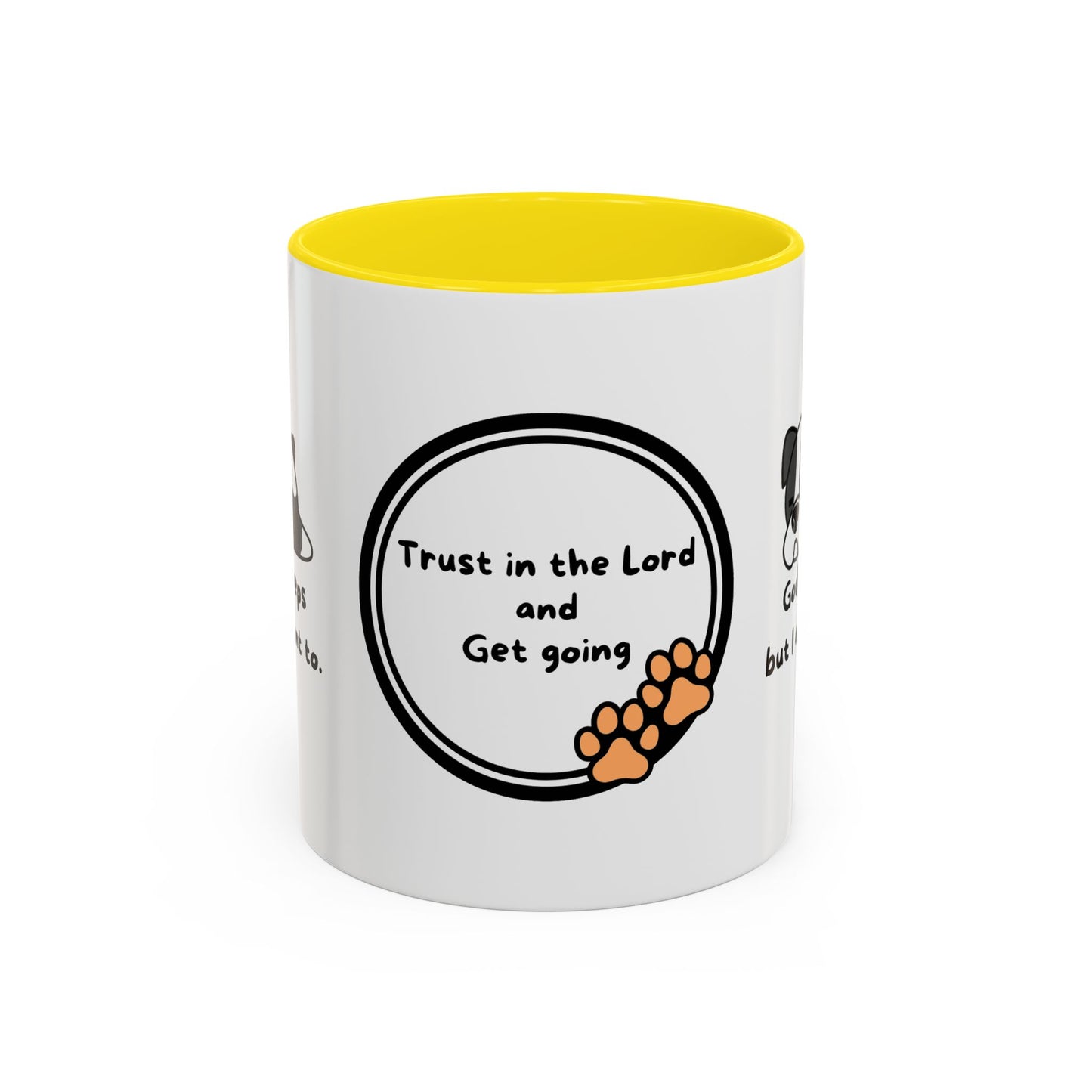 Christian ’God never sleeps’ 11 oz and 15oz Accent Mug multiple colors Christian Mug - Mug