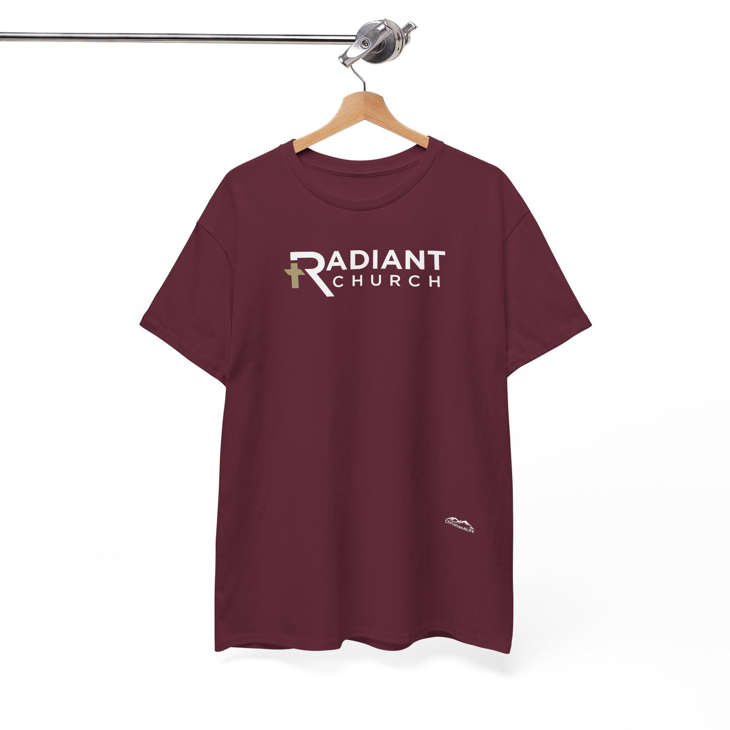 Radiant Church Unisex Cotton Tee | Comfortable Casual Wear, Faith-Based Apparel, Church Events, Gift for Believers, Everyday Style
