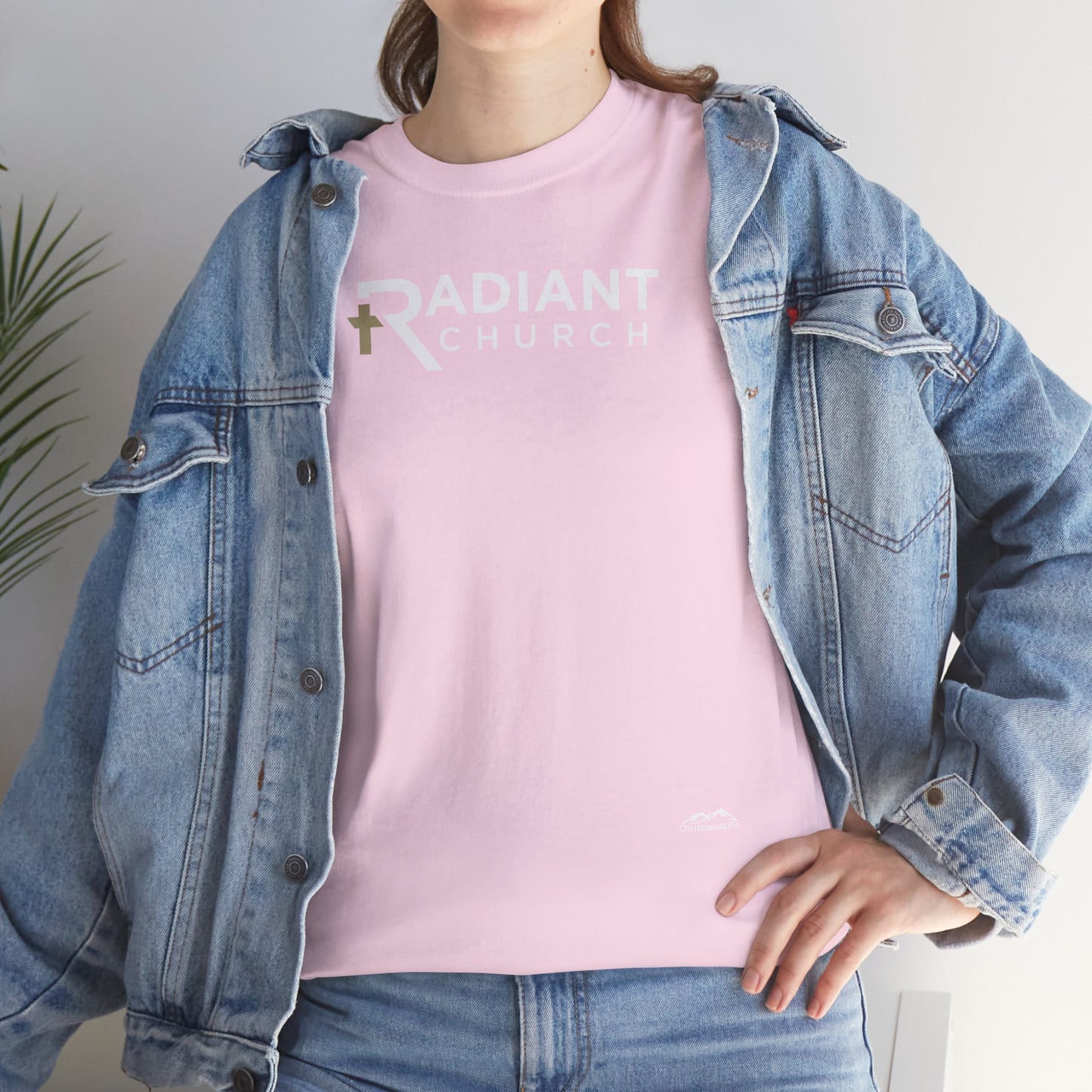 Radiant Church Unisex Cotton Tee | Comfortable Casual Wear, Faith-Based Apparel, Church Events, Gift for Believers, Everyday Style