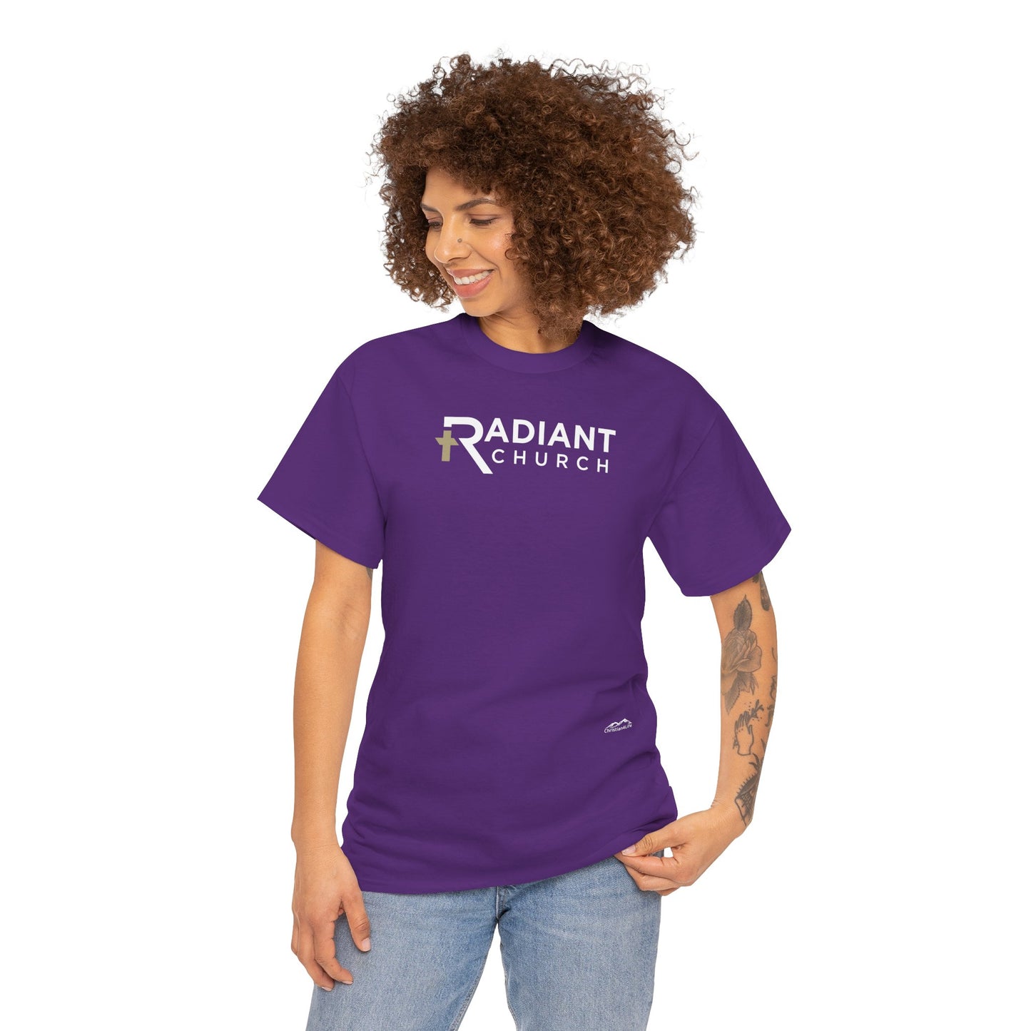 Radiant Church Unisex Cotton Tee | Comfortable Casual Wear, Faith-Based Apparel, Church Events, Gift for Believers, Everyday Style