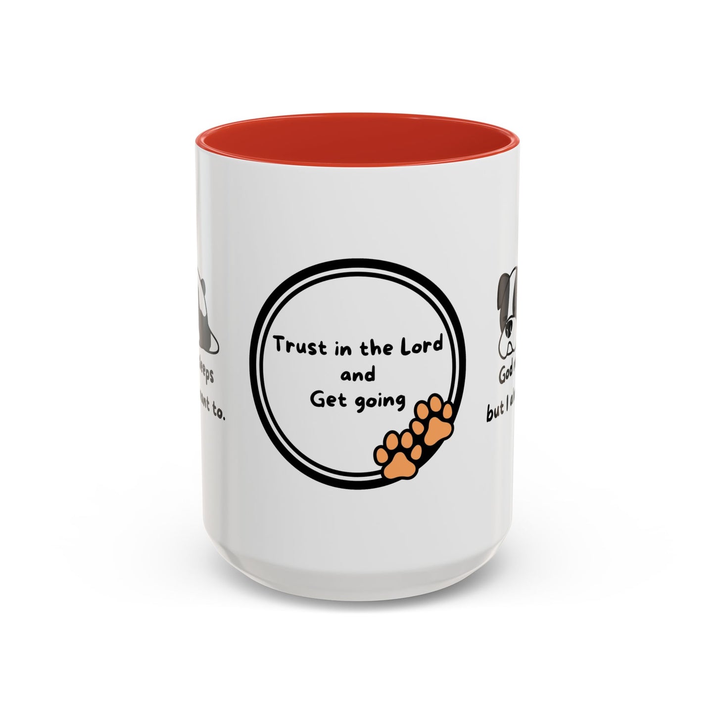 Christian ’God never sleeps’ 11 oz and 15oz Accent Mug multiple colors Christian Mug - Mug