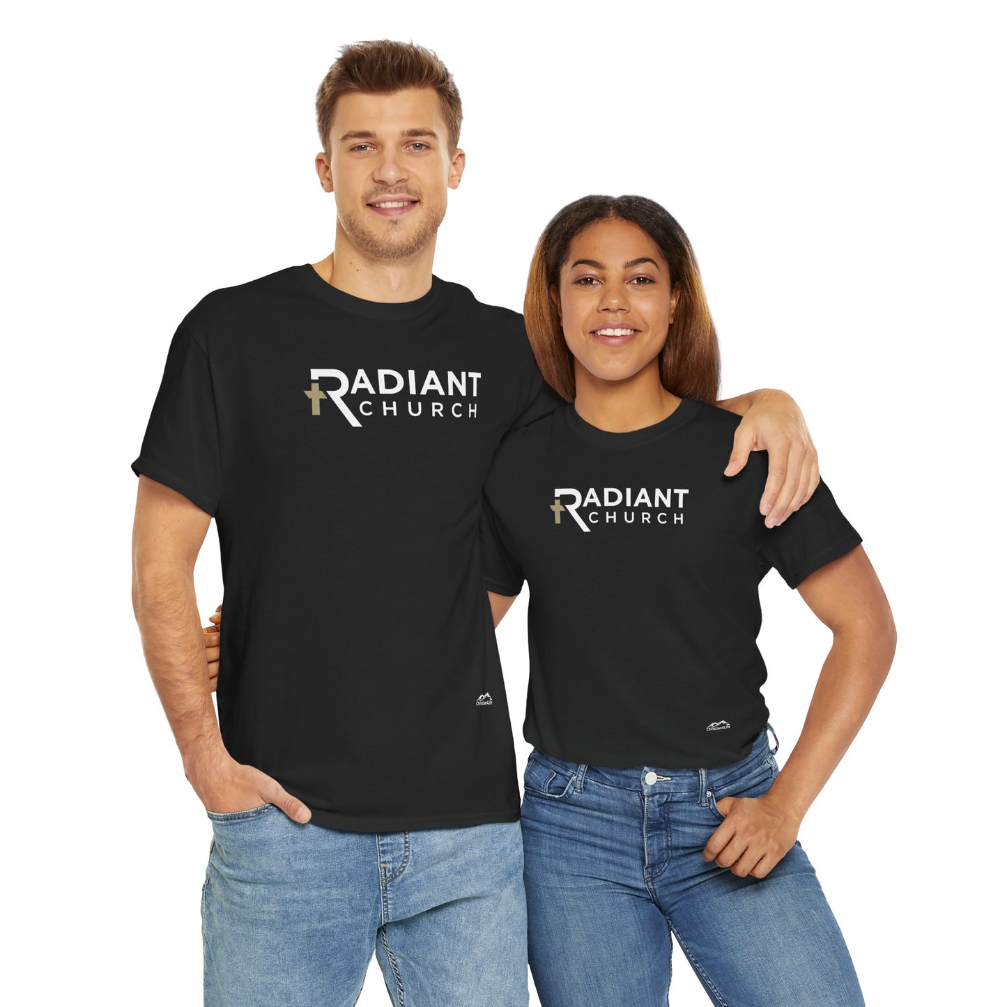 Radiant Church Unisex Cotton Tee | Comfortable Casual Wear, Faith-Based Apparel, Church Events, Gift for Believers, Everyday Style