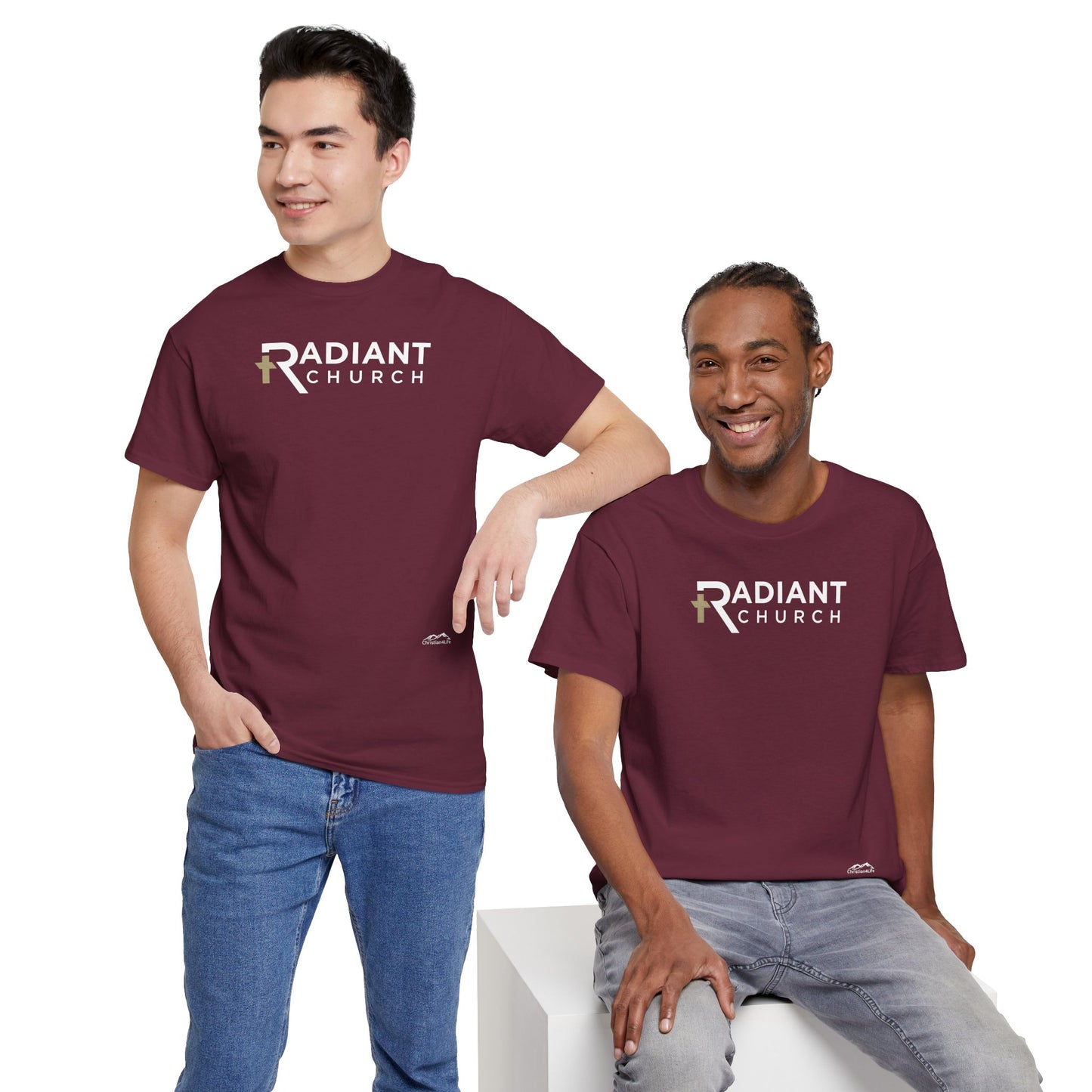 Radiant Church Unisex Cotton Tee | Comfortable Casual Wear, Faith-Based Apparel, Church Events, Gift for Believers, Everyday Style