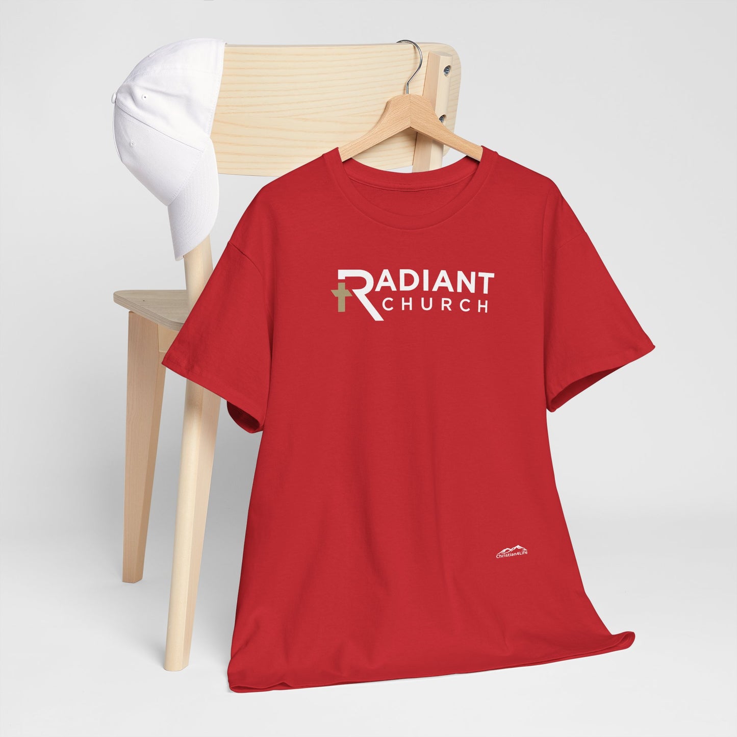 Radiant Church Unisex Cotton Tee | Comfortable Casual Wear, Faith-Based Apparel, Church Events, Gift for Believers, Everyday Style