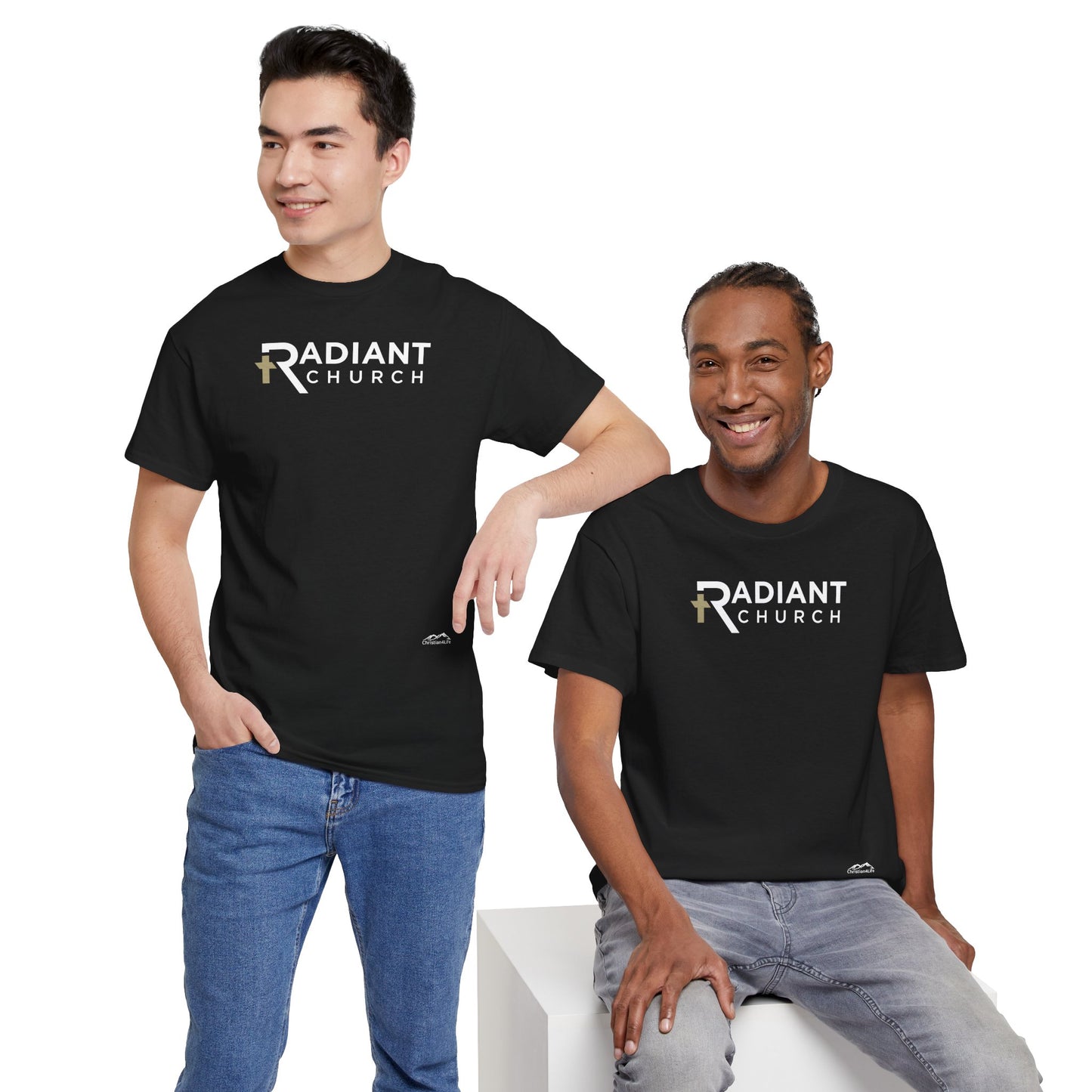 Radiant Church Unisex Cotton Tee | Comfortable Casual Wear, Faith-Based Apparel, Church Events, Gift for Believers, Everyday Style