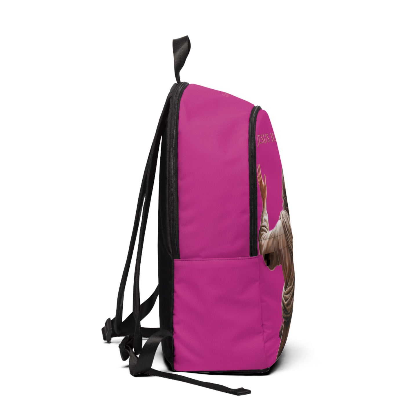 ’Jesus Has My Back’ Christian Backpack (pink) - One size - Bags