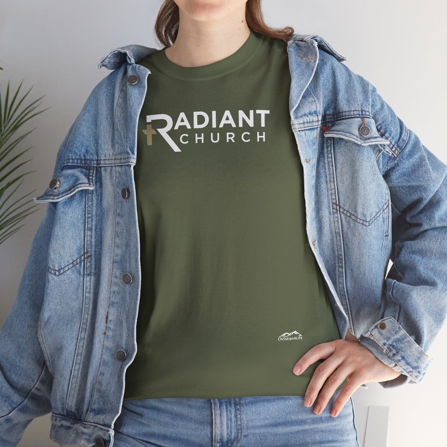 Radiant Church Unisex Cotton Tee | Comfortable Casual Wear, Faith-Based Apparel, Church Events, Gift for Believers, Everyday Style