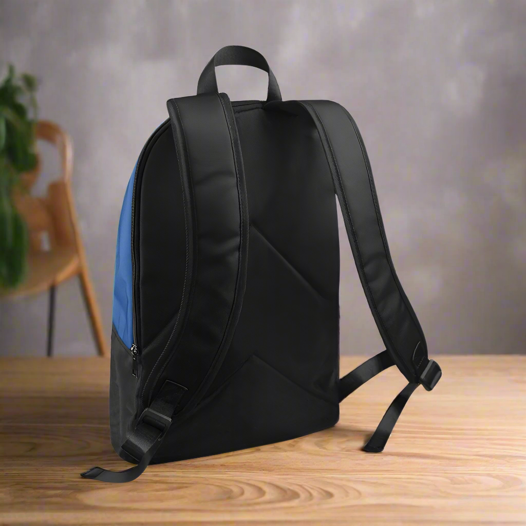"Jesus Has My Back" Christian Backpack-Black Side Accent (Choose Green or Blue shades)
