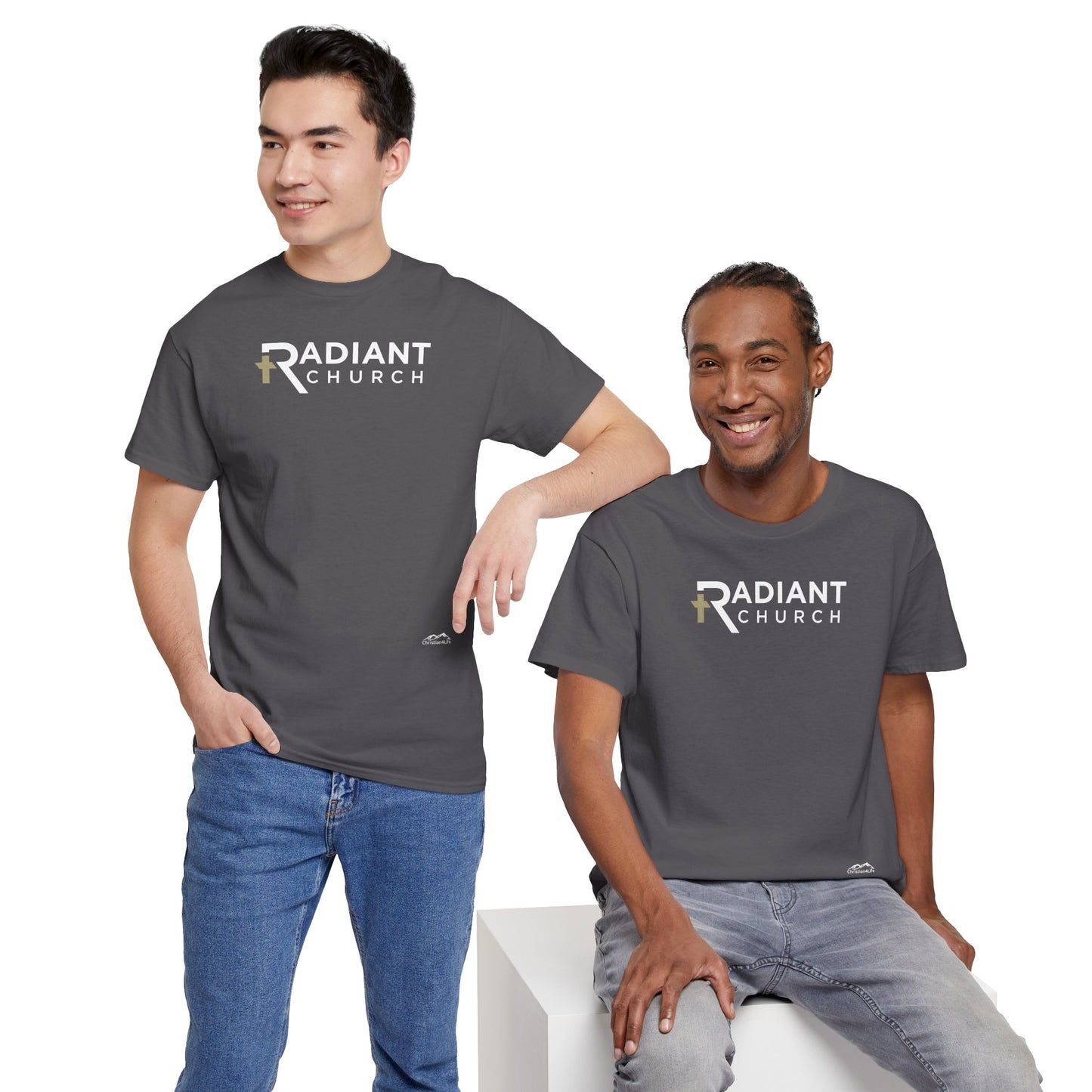 Radiant Church Unisex Cotton Tee | Comfortable Casual Wear, Faith-Based Apparel, Church Events, Gift for Believers, Everyday Style