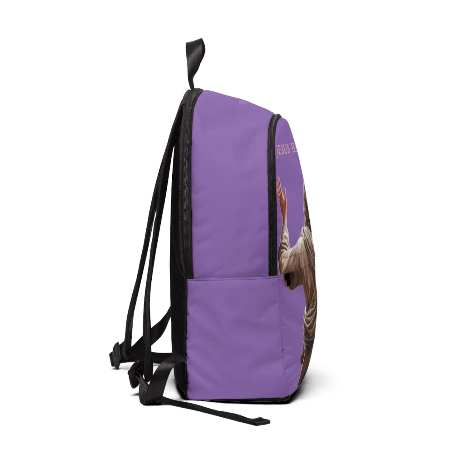 ’Jesus Has My Back’ Christian Backpack (light purple) - One size - Bags