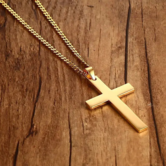 Stainless Christian Cross Necklace - Jewelry