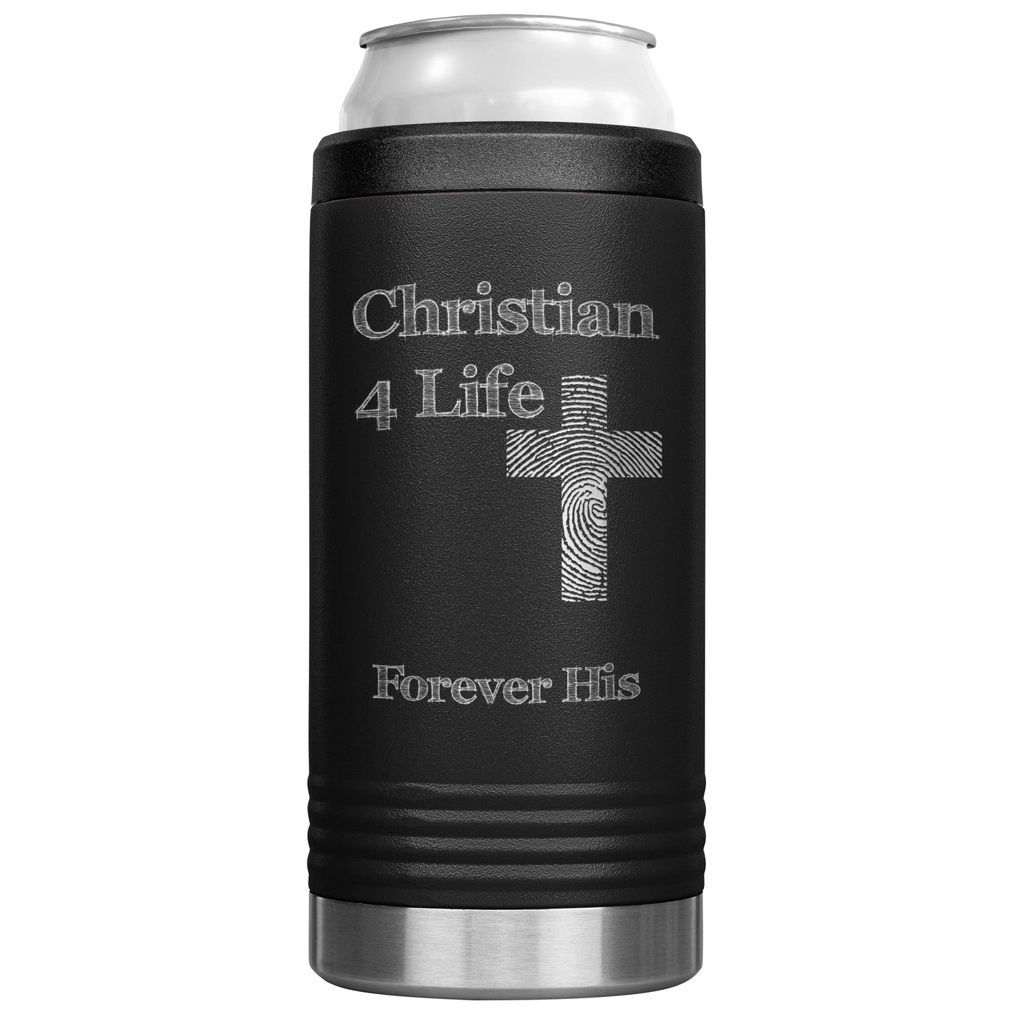 Christian4Life 12oz Cozie Insulated Tumbler Stainless Steel - Black - Tumblers