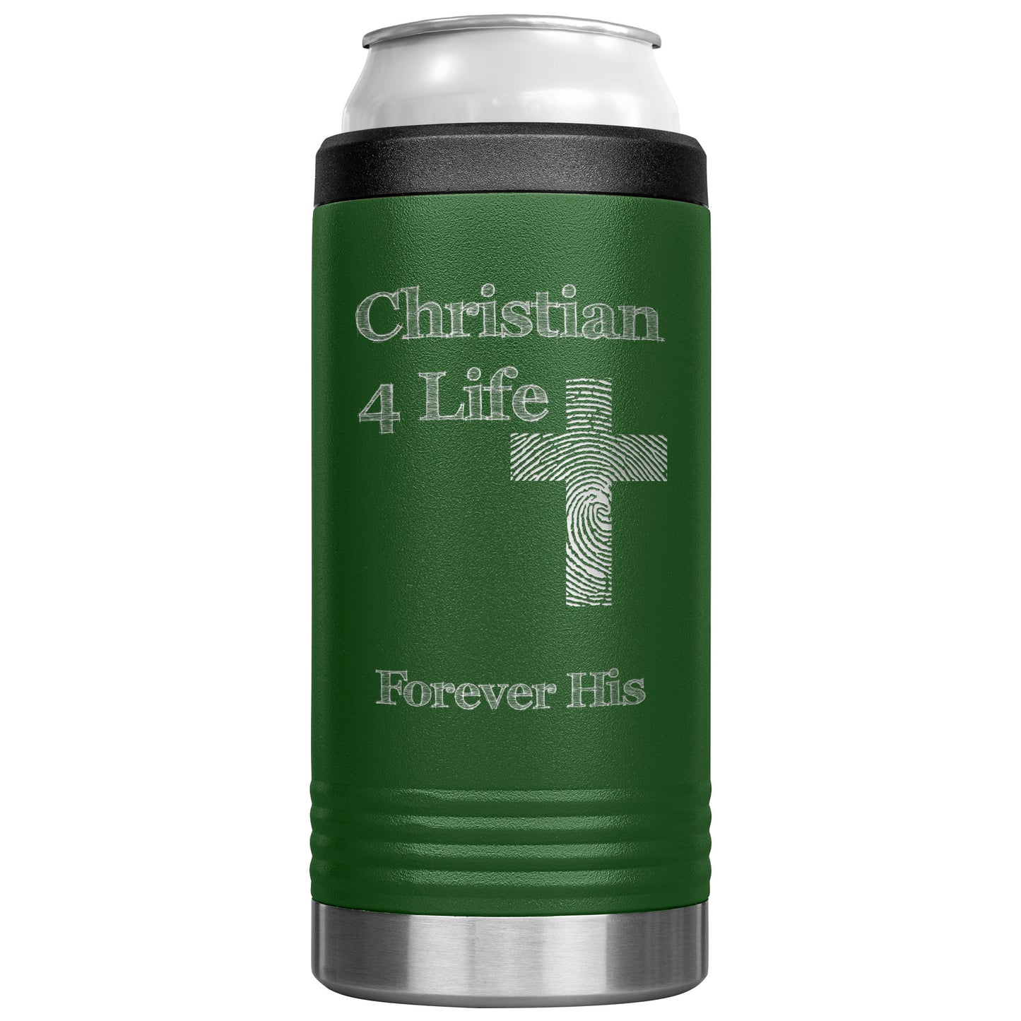 Christian4Life 12oz Cozie Insulated Tumbler Stainless Steel - Green - Tumblers