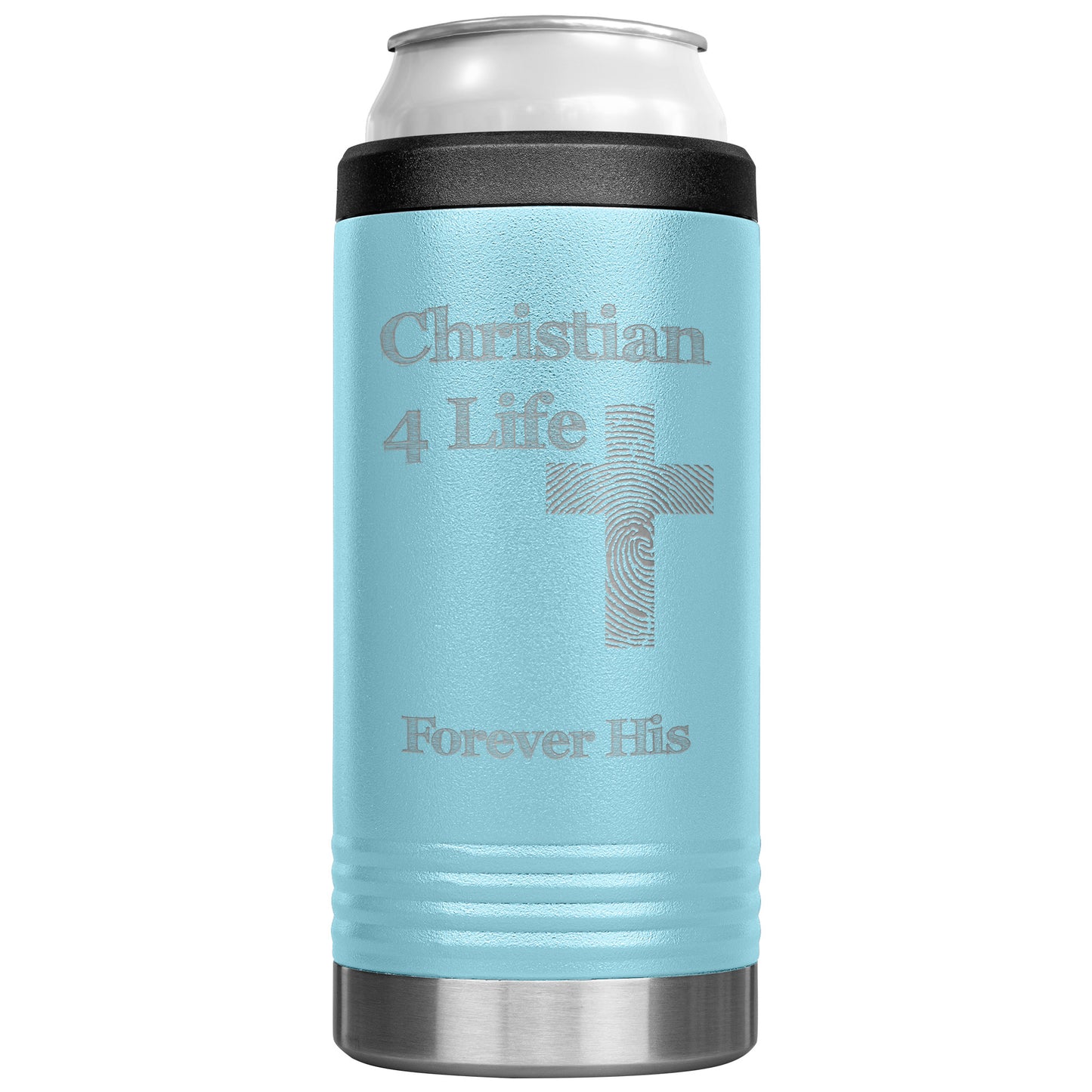 Christian4Life 12oz Cozie Insulated Tumbler Stainless Steel - Light Blue - Tumblers