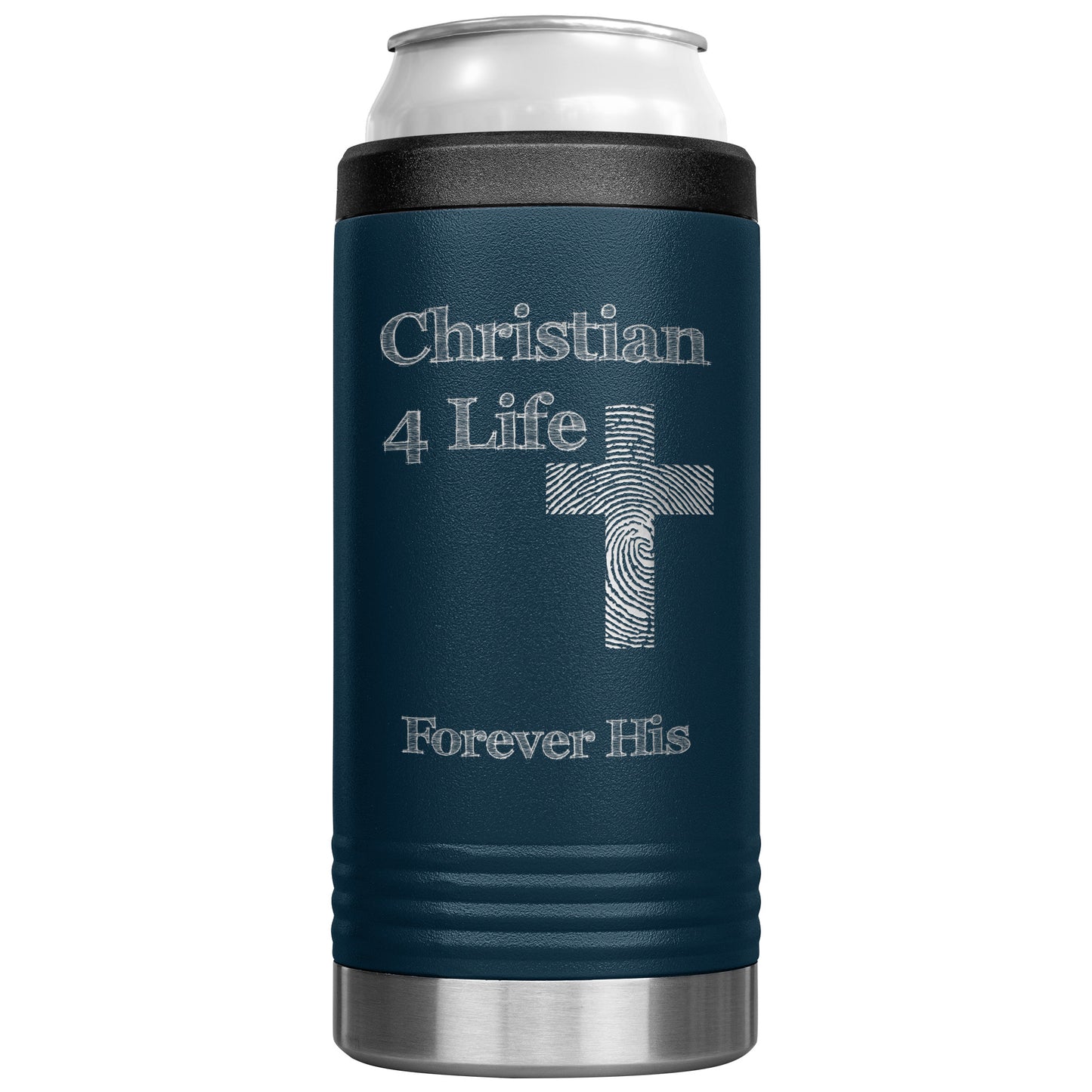 Christian4Life 12oz Cozie Insulated Tumbler Stainless Steel - Navy - Tumblers
