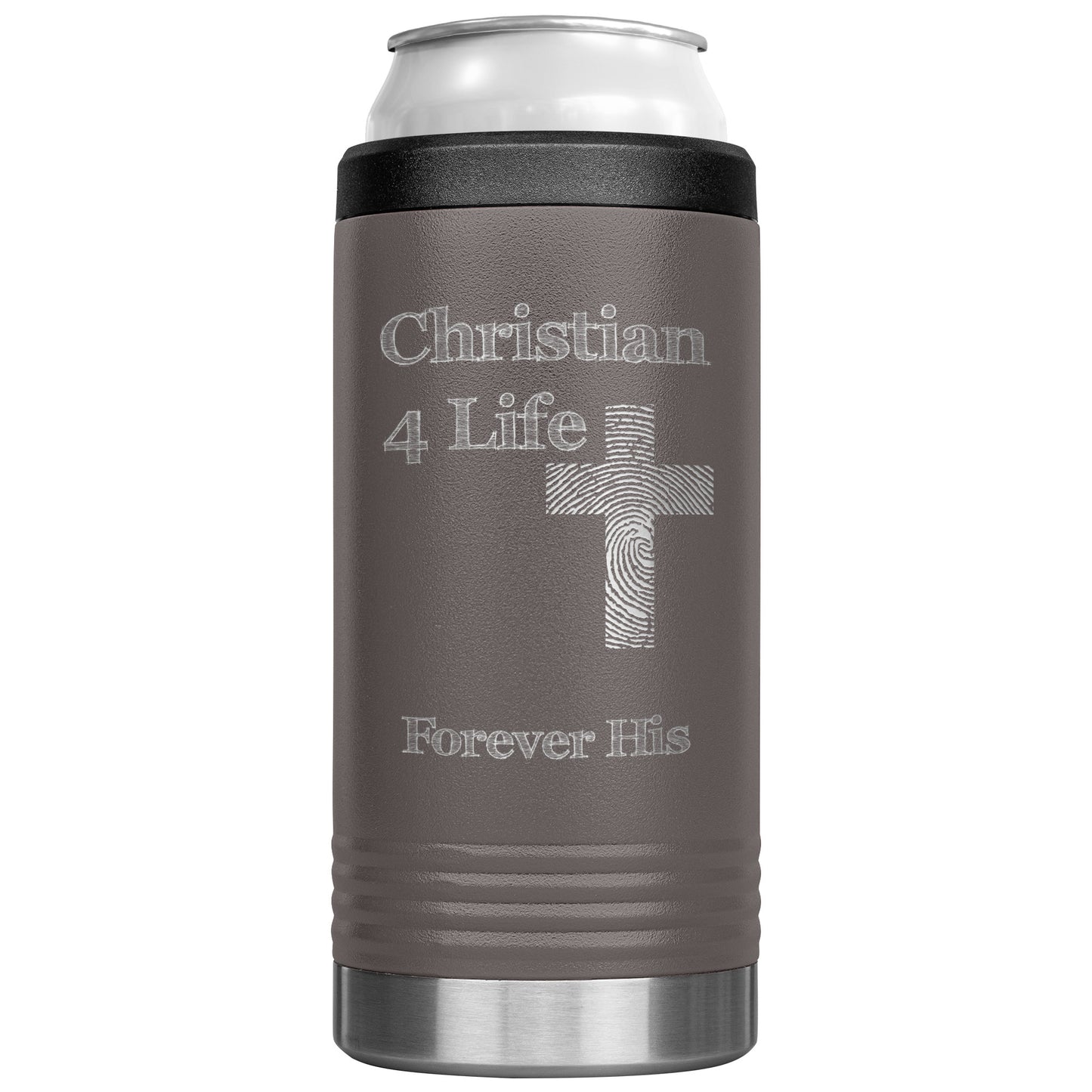 Christian4Life 12oz Cozie Insulated Tumbler Stainless Steel - Pewter - Tumblers
