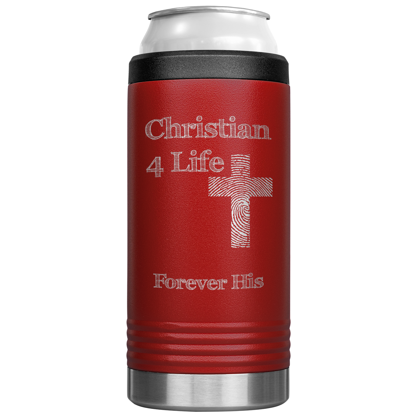 Christian4Life 12oz Cozie Insulated Tumbler Stainless Steel - Red - Tumblers