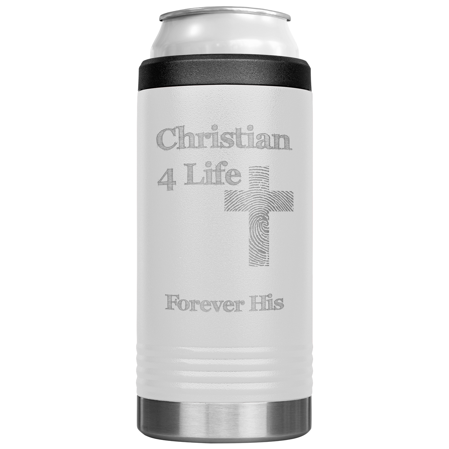 Christian4Life 12oz Cozie Insulated Tumbler Stainless Steel - White - Tumblers
