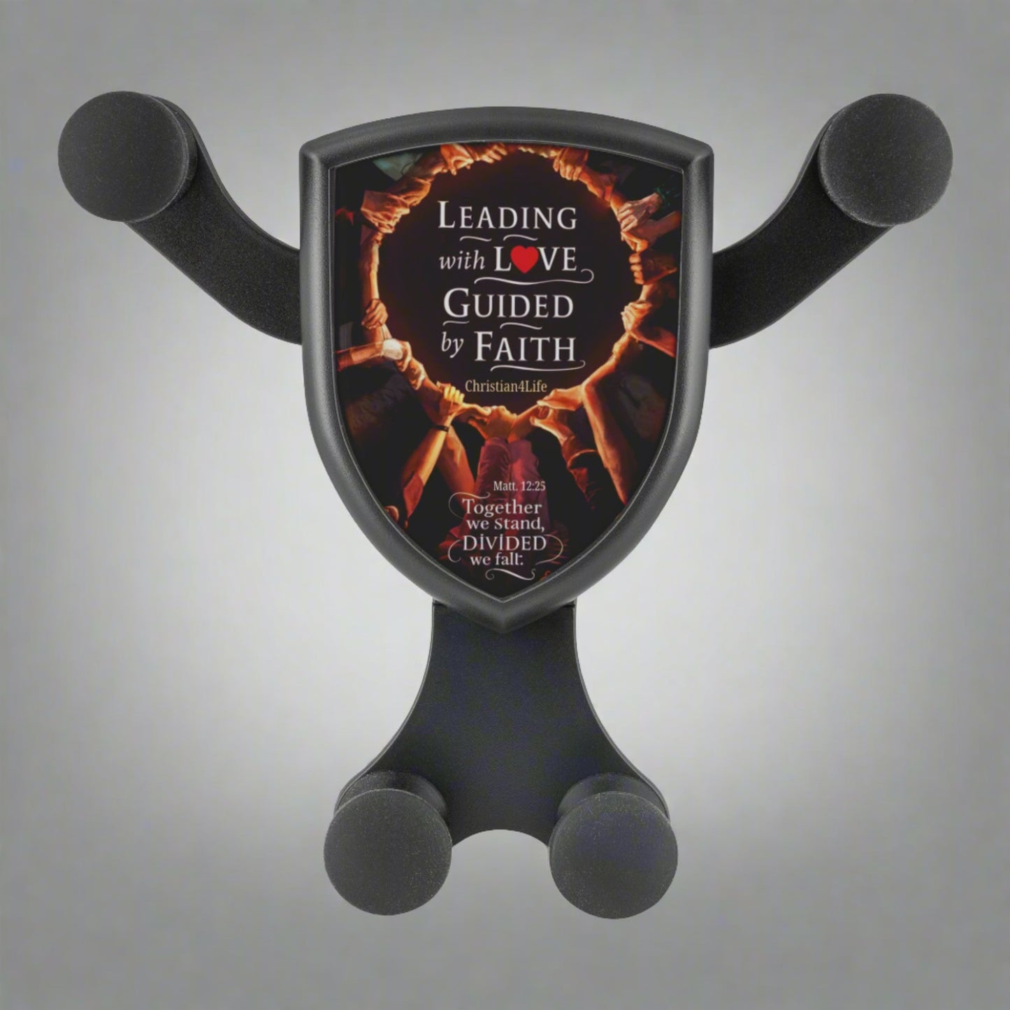 Christian wireless car charger ’Leading with Love Guided by Faith’ - Together - Accessories