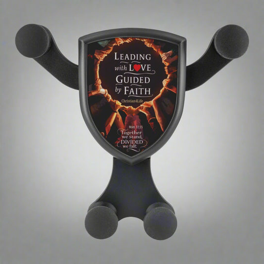 Christian wireless car charger ’Leading with Love Guided by Faith’ - Together - Accessories