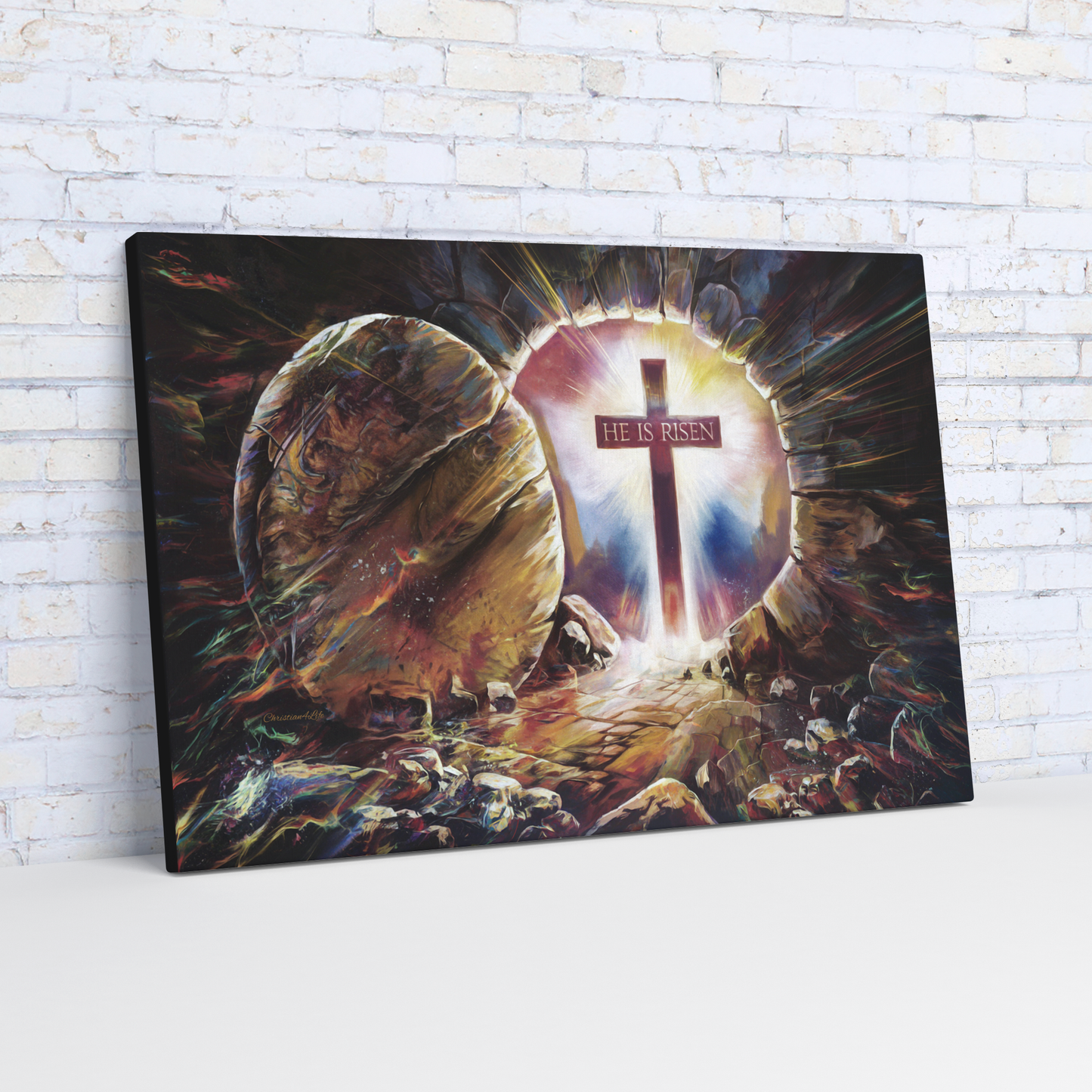 Colorful_He_is_Risen_Gallery_Wrapped_C_H_Angle_Mockup.png