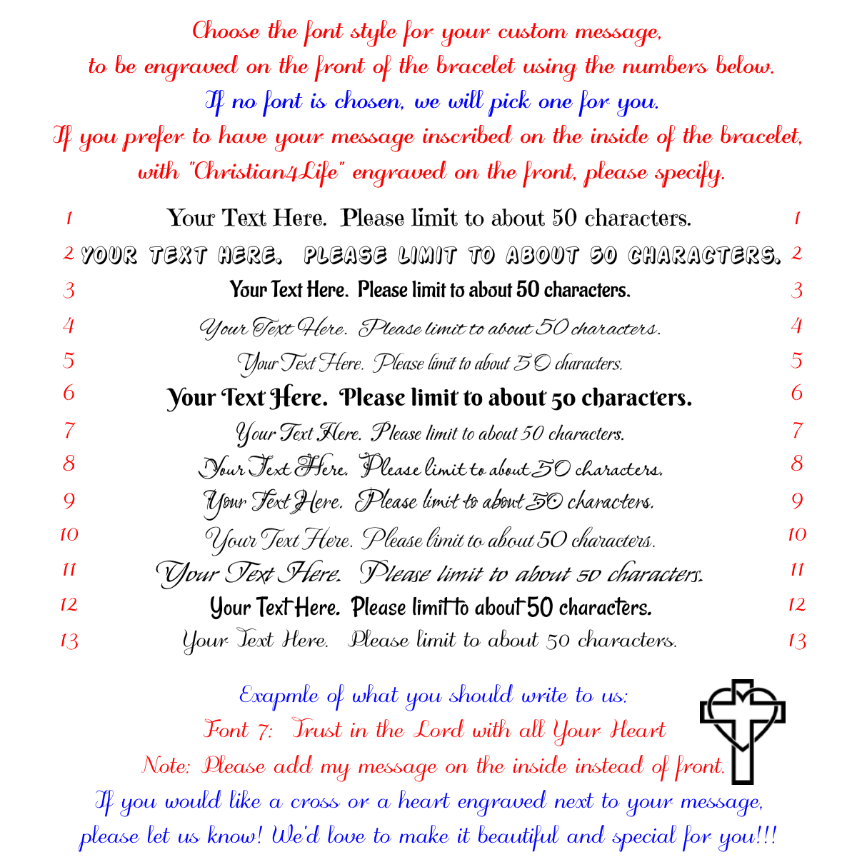 Personalized Christian Cuff Bracelet. Add your own inspirational message or quote! - Jewelry
