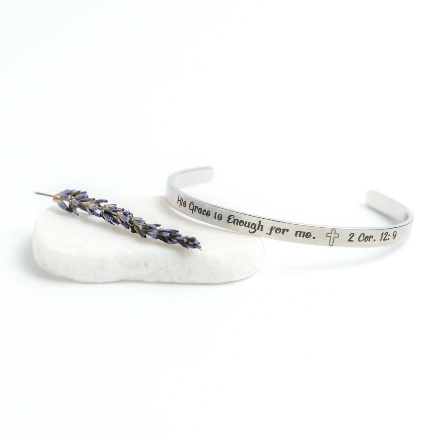 His Grace is Enough for me Christian bracelet - Jewelry