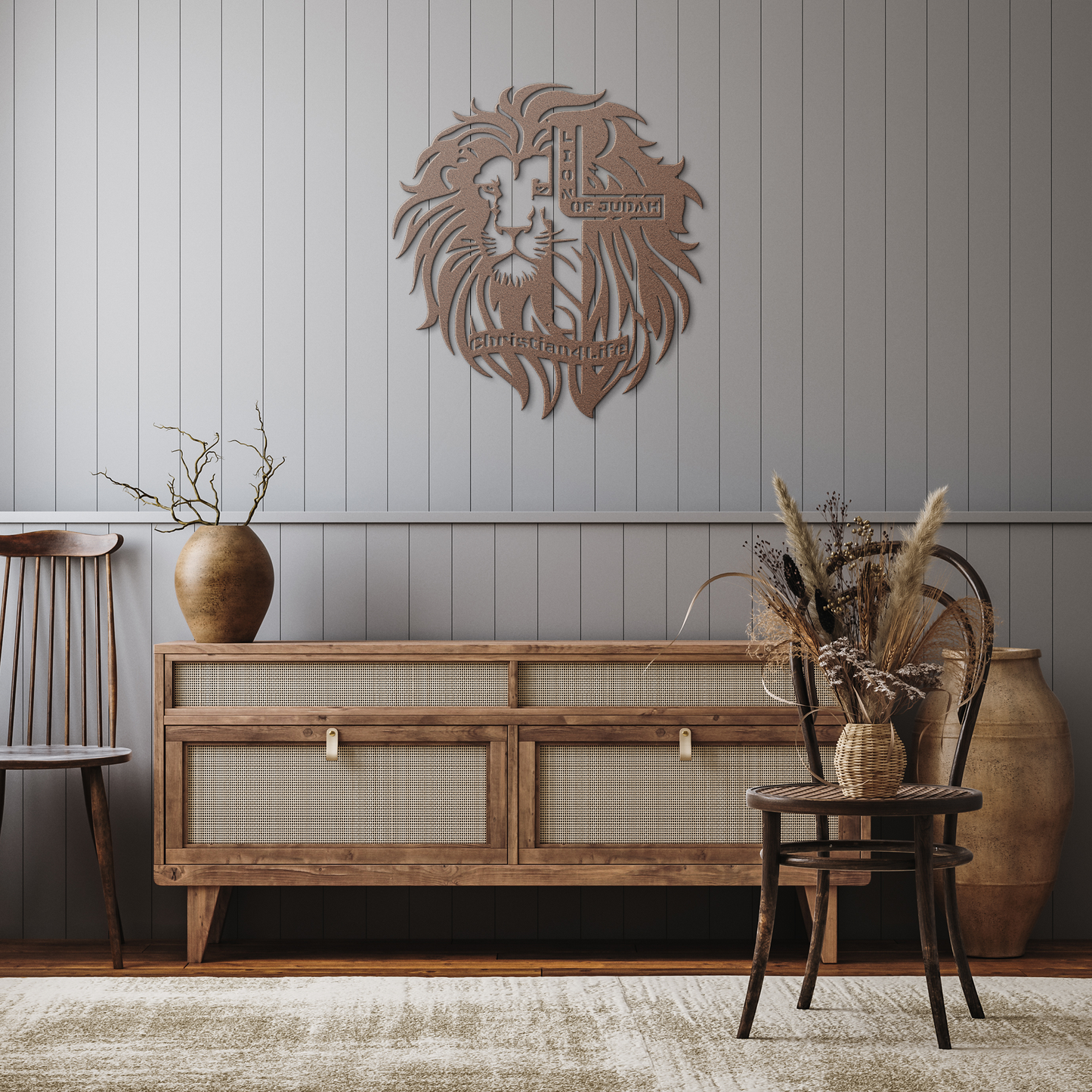 Lion_of_Judah_-_Lion_and_Cross_Christia_Copper_Rustic_Hallway_Mockup.png