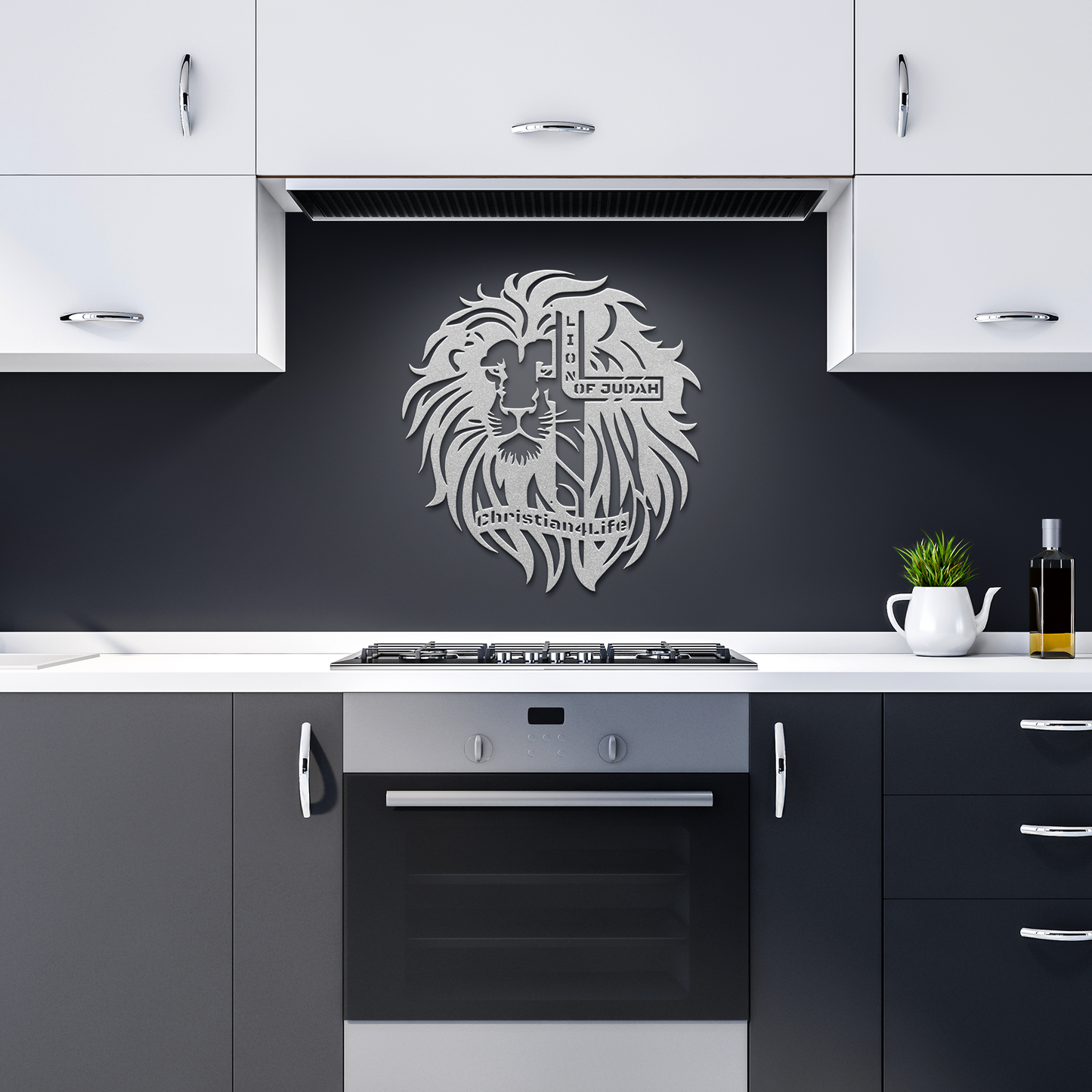 Lion_of_Judah_-_Lion_and_Cross_Christia_Silver_Dark_Kitchen_Mockup.png