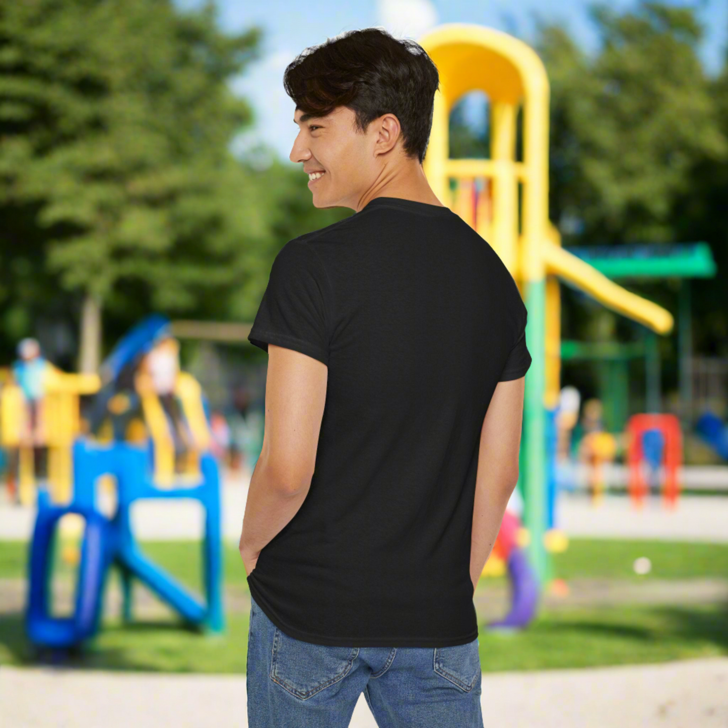 Christian Dad ’Fatherhood: Powered by Prayer’ Heavy Cotton T-shirt - T-Shirt