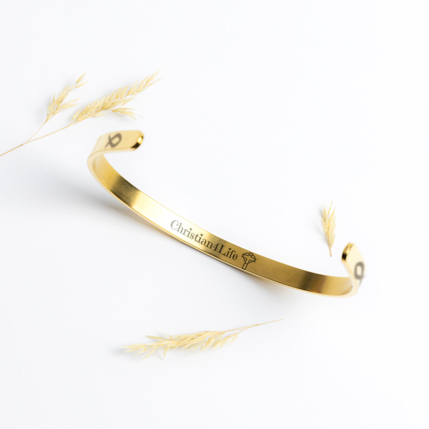 Personalized Christian Cuff Bracelet. Add your own inspirational message or quote! - Jewelry