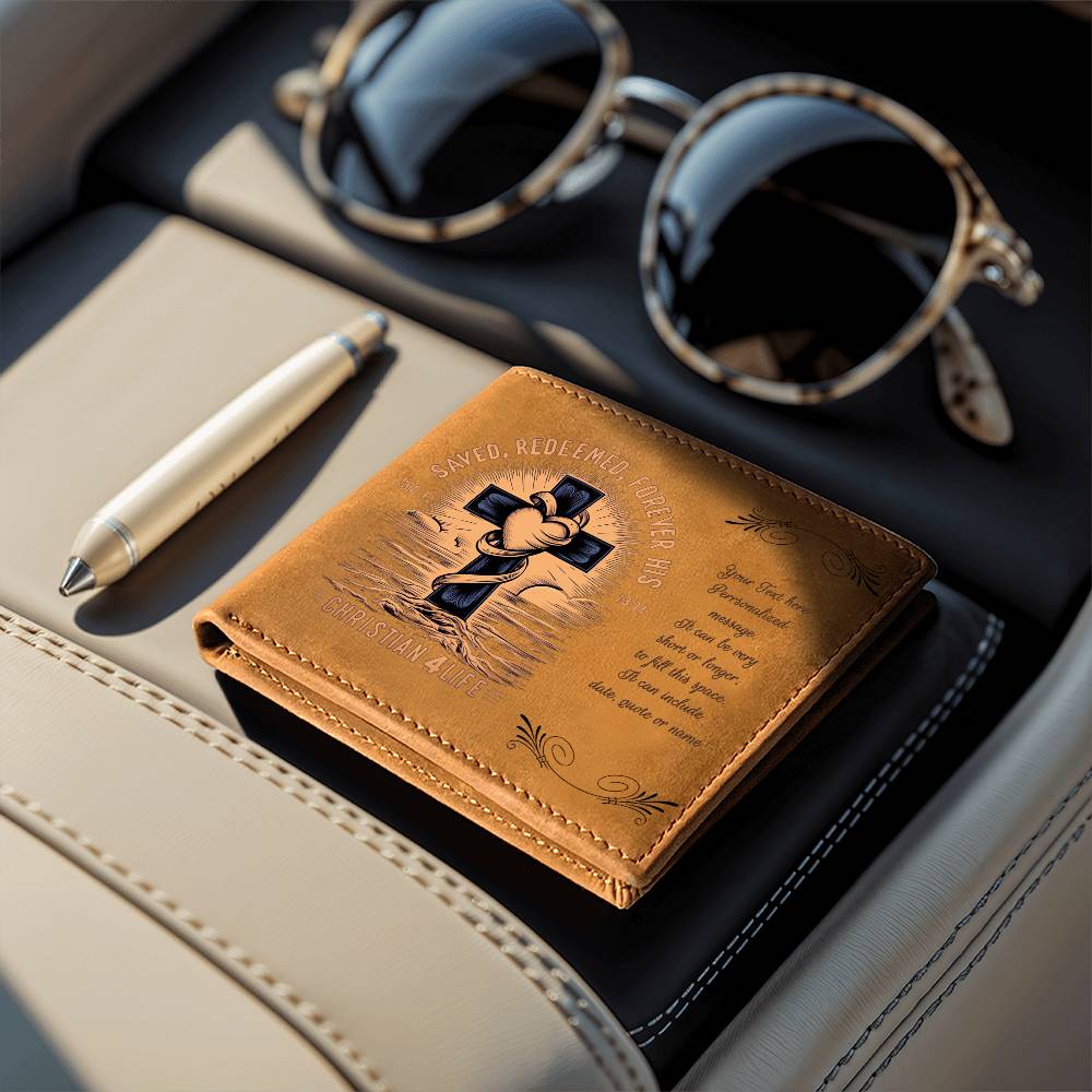 Personalized ’Saved Redeemed Forever His’ Christian Wallet - Jewelry
