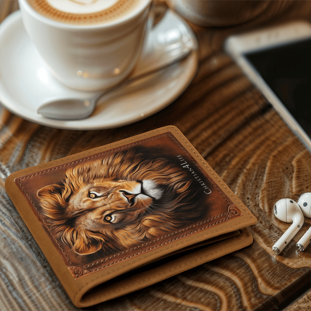 Lion of Judah Christian4Life Graphic Leather Wallet