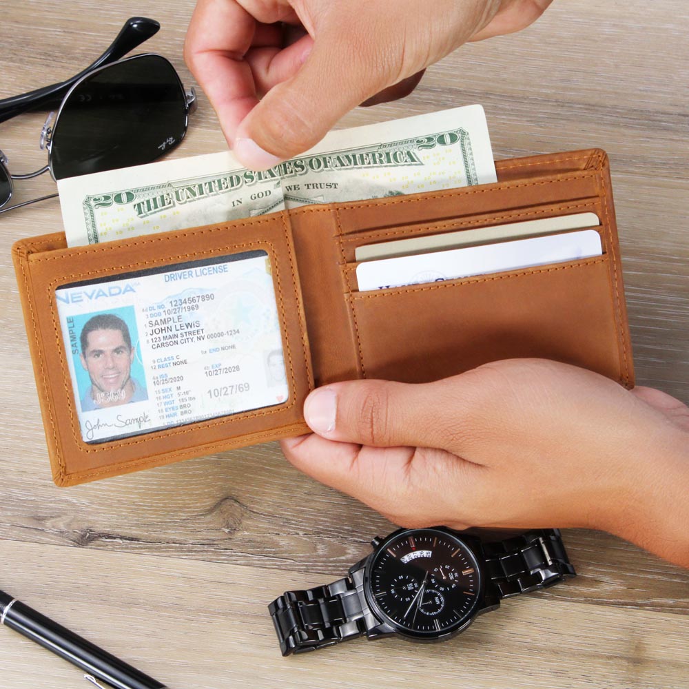 Personalized ’Saved Redeemed Forever His’ Christian Wallet - Jewelry
