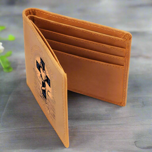 ’Saved Redeemed Forever His’ Christian Leather Wallet - Wallets