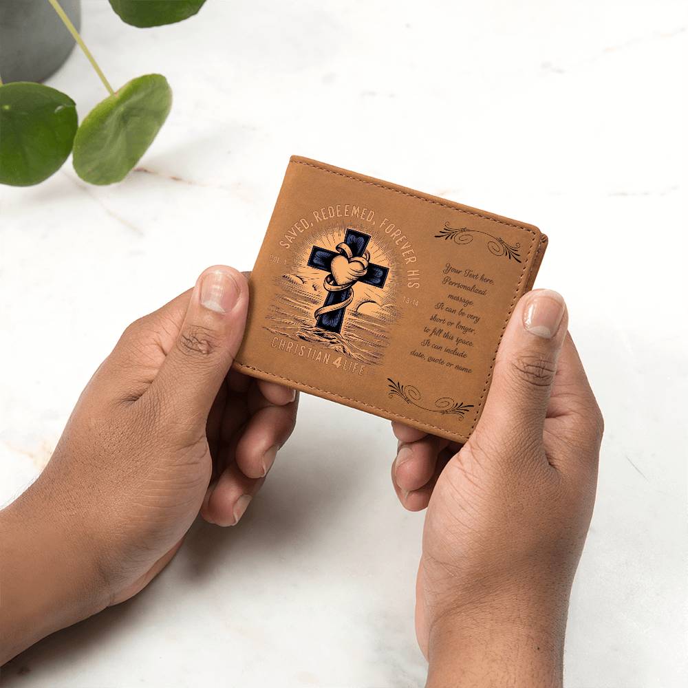 Personalized ’Saved Redeemed Forever His’ Christian Wallet - Jewelry