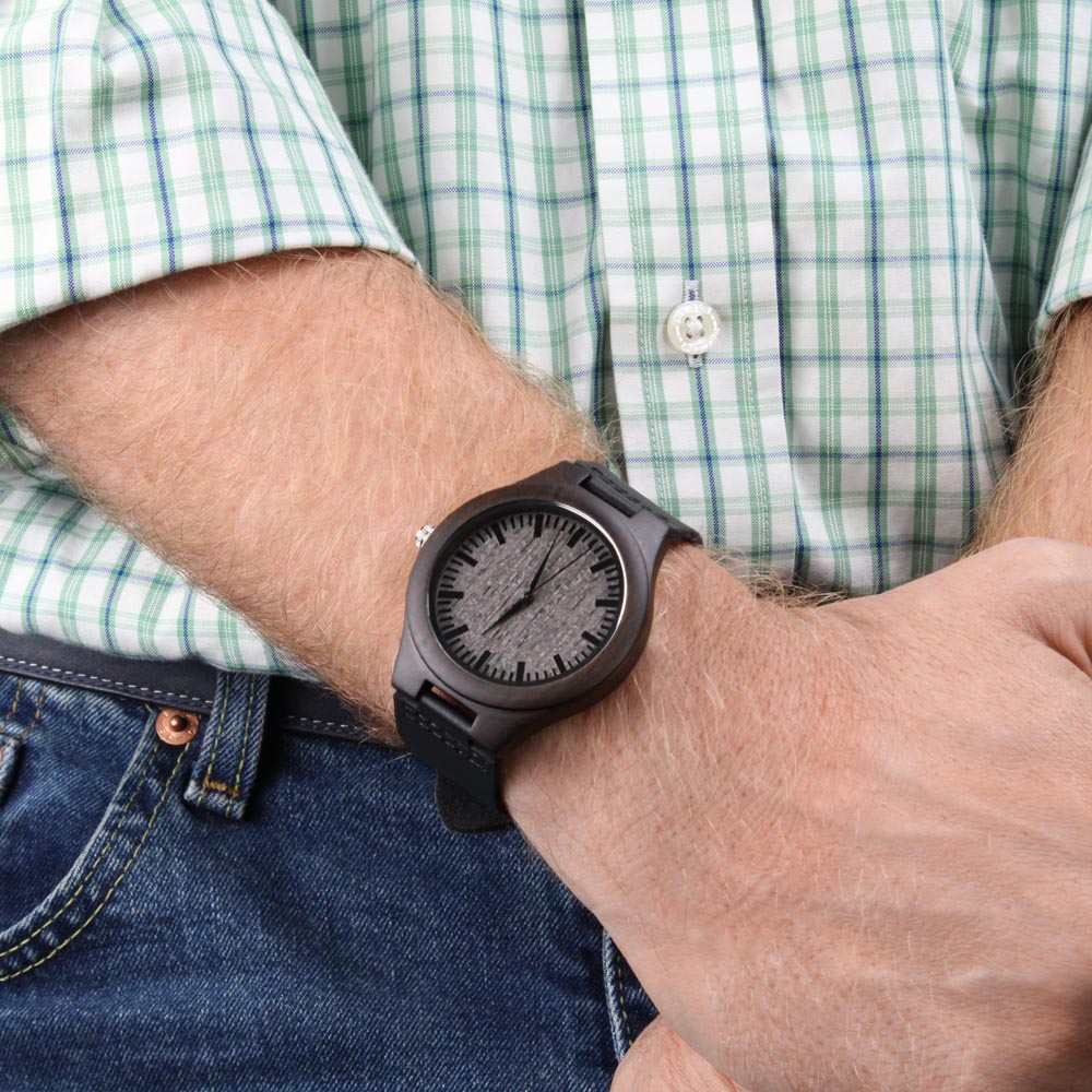 Leading with Love Engraved Wooden Watch - Watches