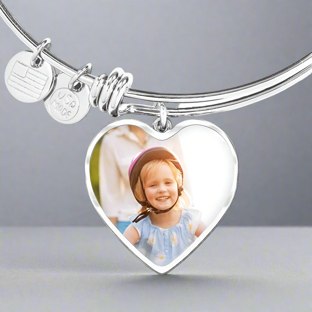 Personalized by you Heart Bangle Bracelet - Jewelry