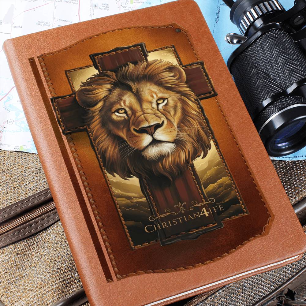 3D Christian4Life Lion and Cross Graphic Christian Journal - Journals