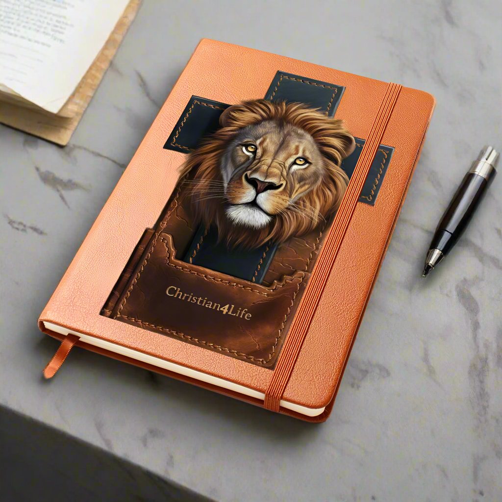 Christian4Life Lion and Cross Christian Journal Notebook - Journals