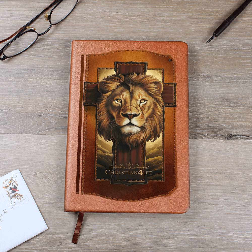 3D Christian4Life Lion and Cross Graphic Christian Journal - Journals