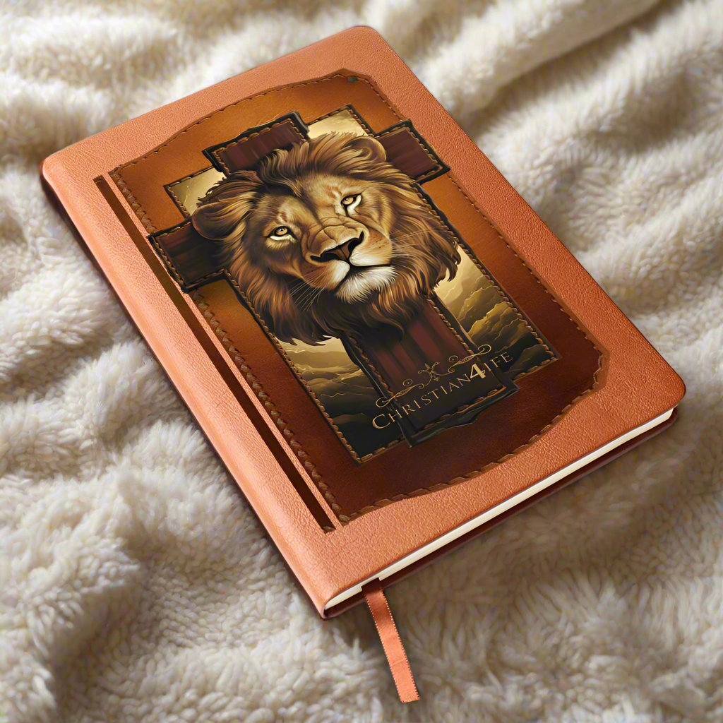 3D Christian4Life Lion and Cross Graphic Christian Journal - Journals