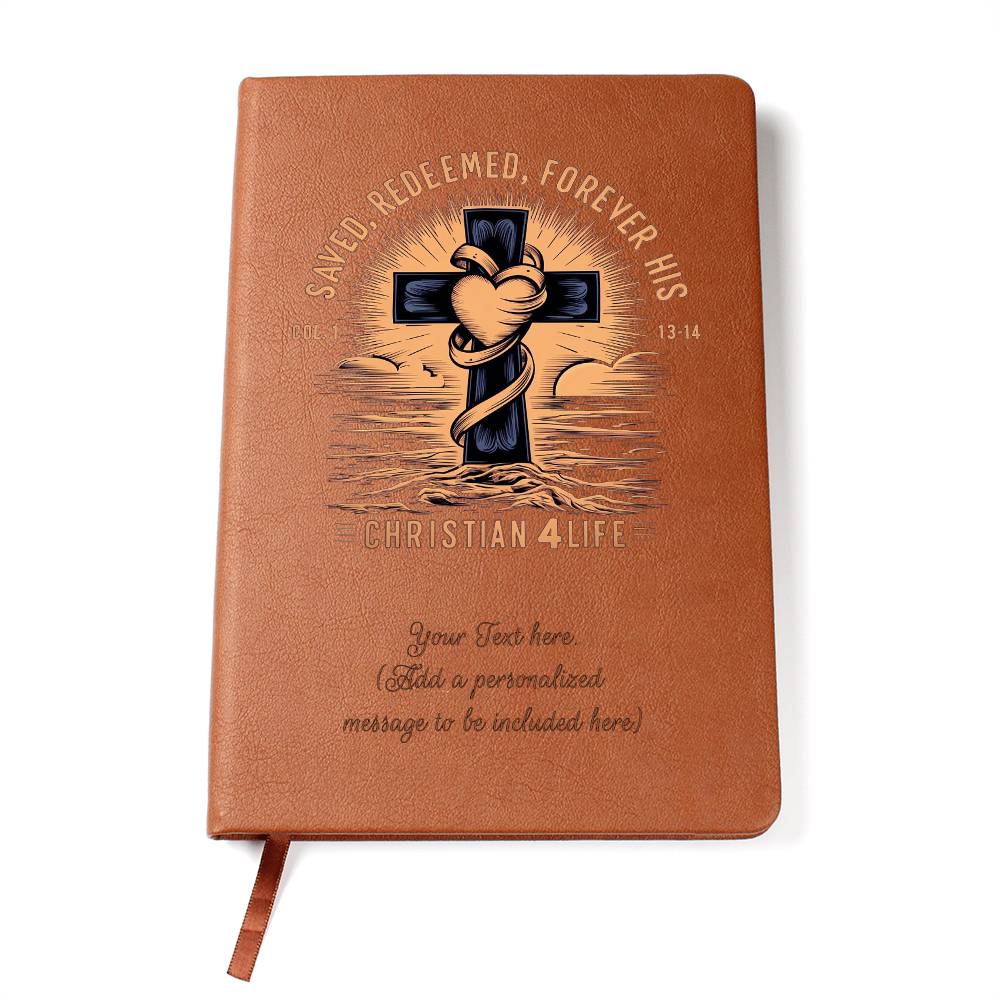 Personalized ’Saved Redeemed Forever His’ Christian Journal - Journals