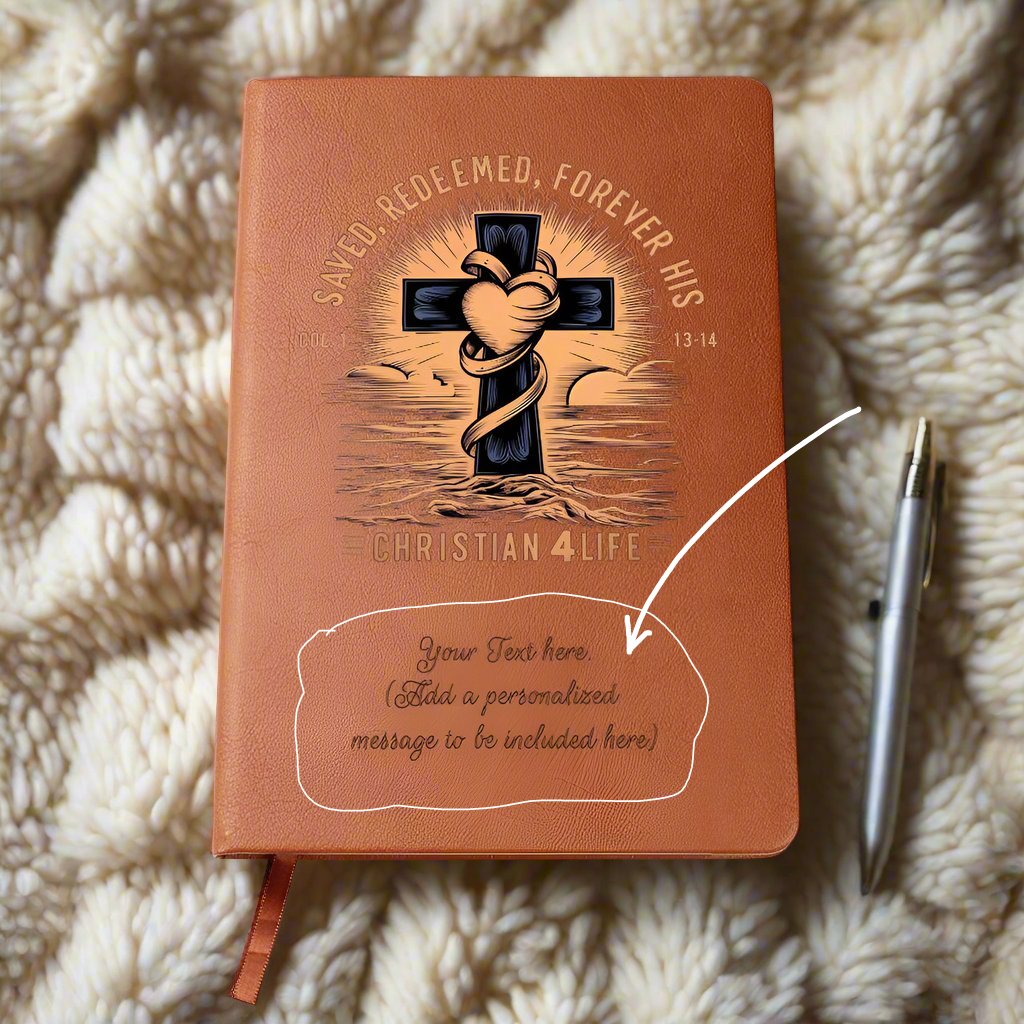 Personalized ’Saved Redeemed Forever His’ Christian Journal - Journals