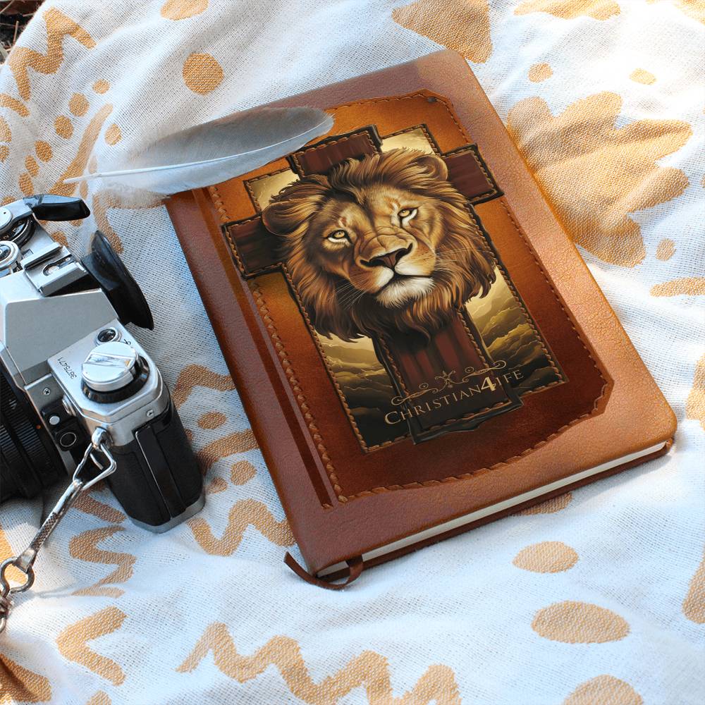 3D Christian4Life Lion and Cross Graphic Christian Journal - Journals