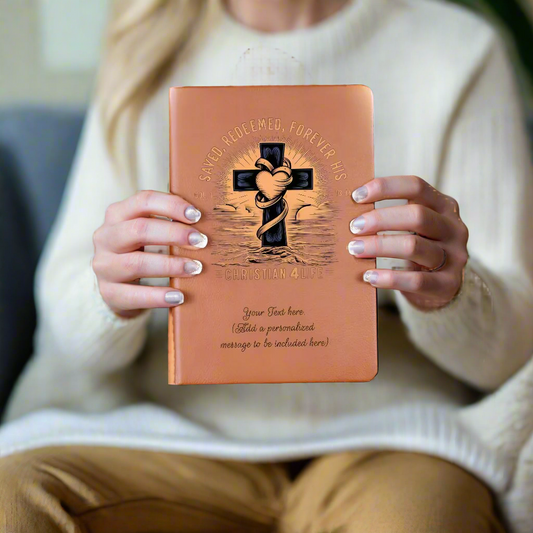 Personalized ’Saved Redeemed Forever His’ Christian Journal - Journals